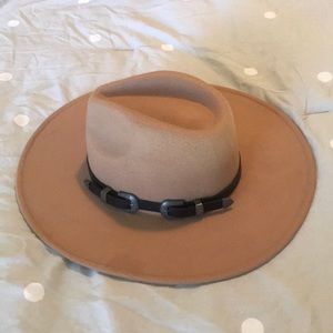 Here for today beige hat